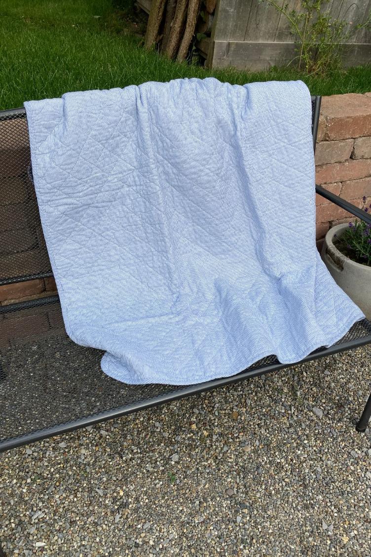 Quilt weiss/blau