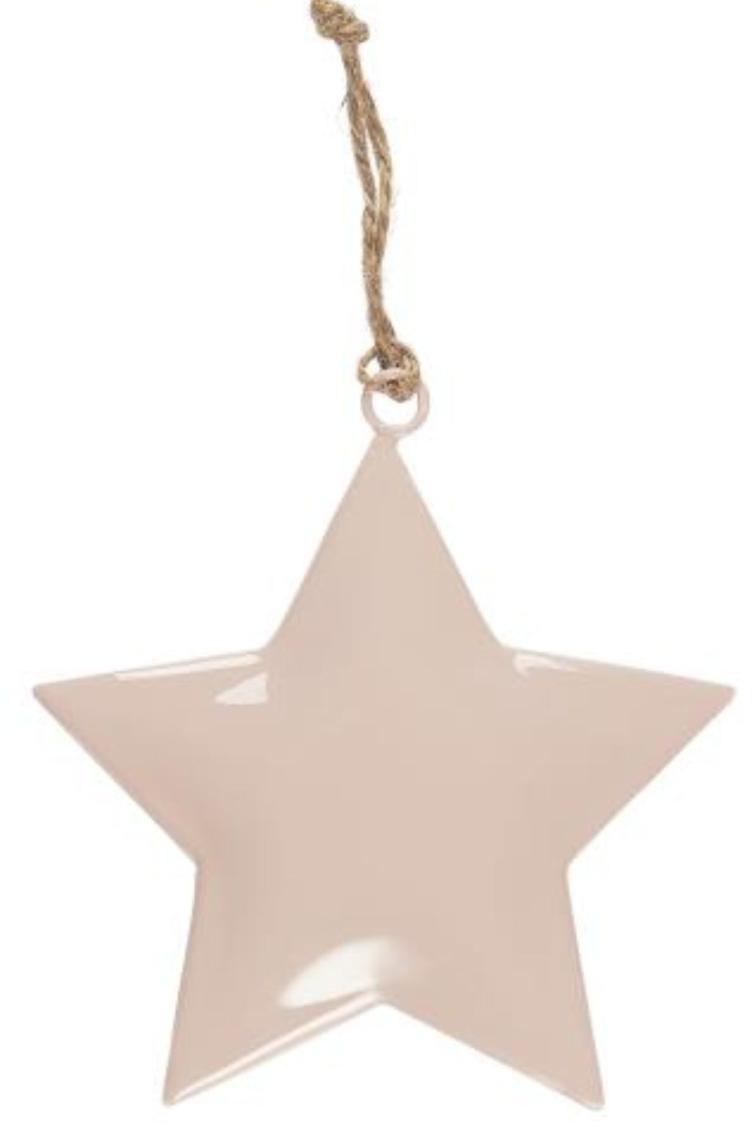 Metall-Stern rosa
