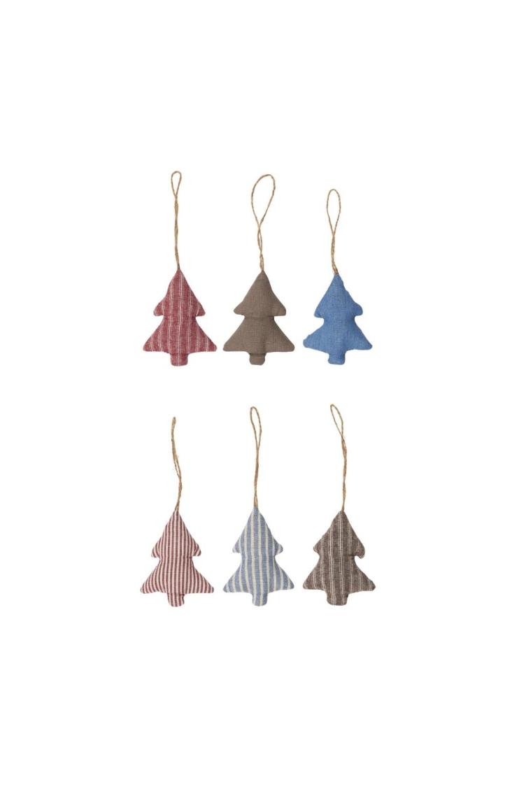 Set 6 Stoff-Bäumchen
