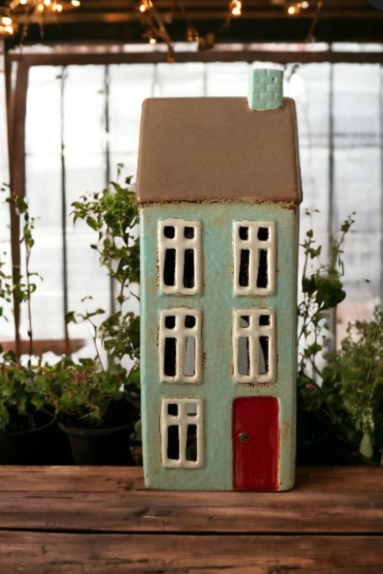 Teelichthaus `Nyhavn`hellblau