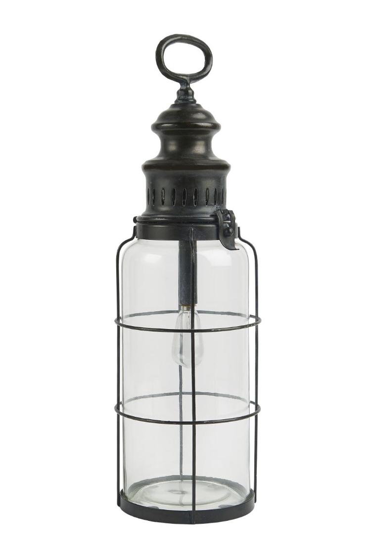 LED-Laterne mit Gitter, gross