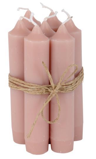 Stabkerzen, rosa malve