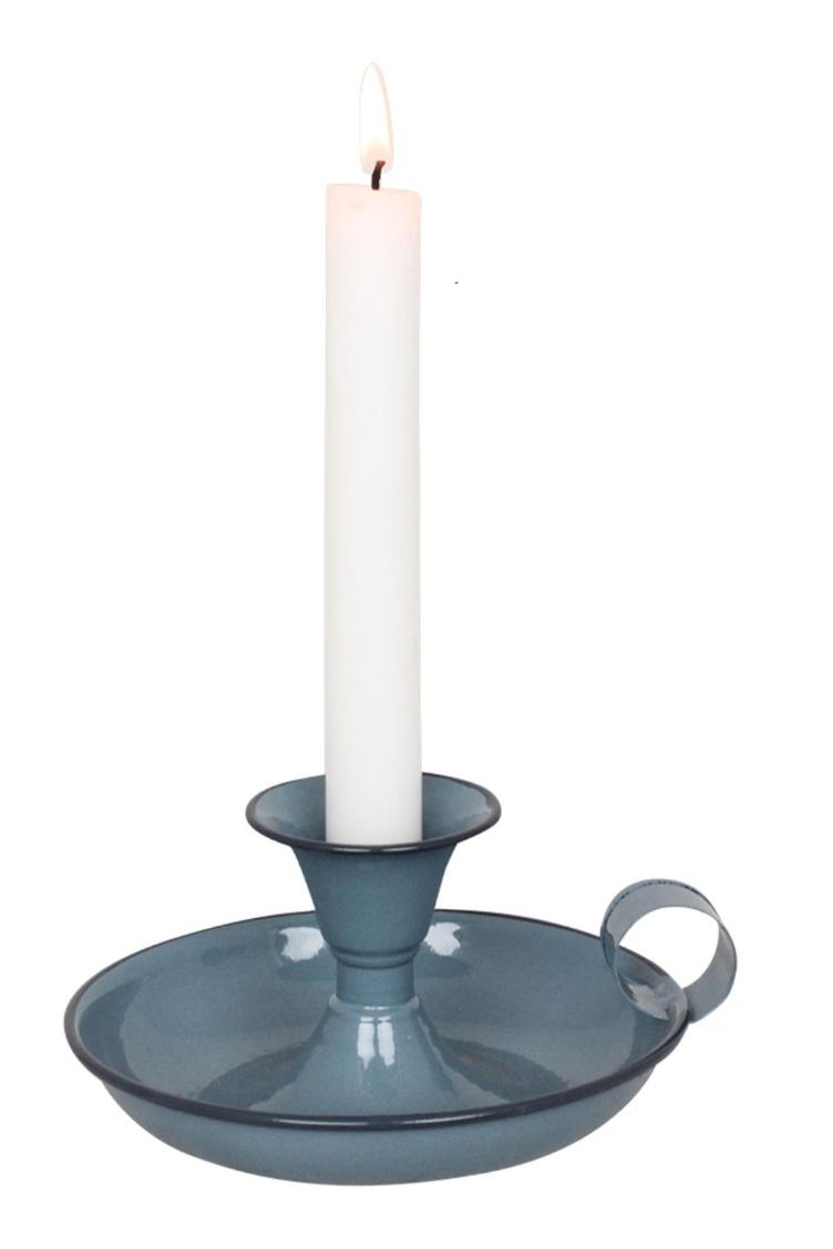 Kammerleuchter für Stabkerzen blau