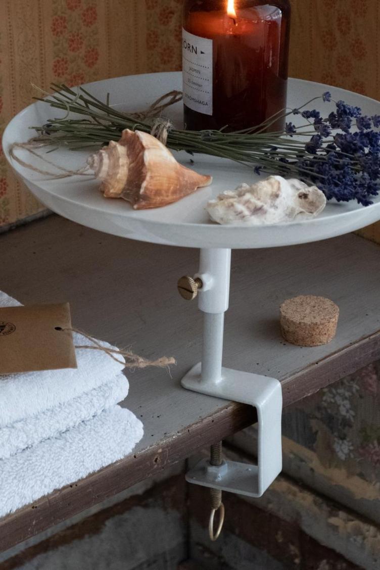 Regal-Tablett weiss klein