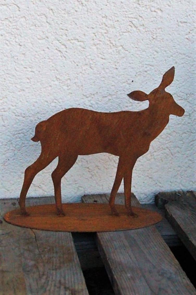 Hirschkuh auf Platte