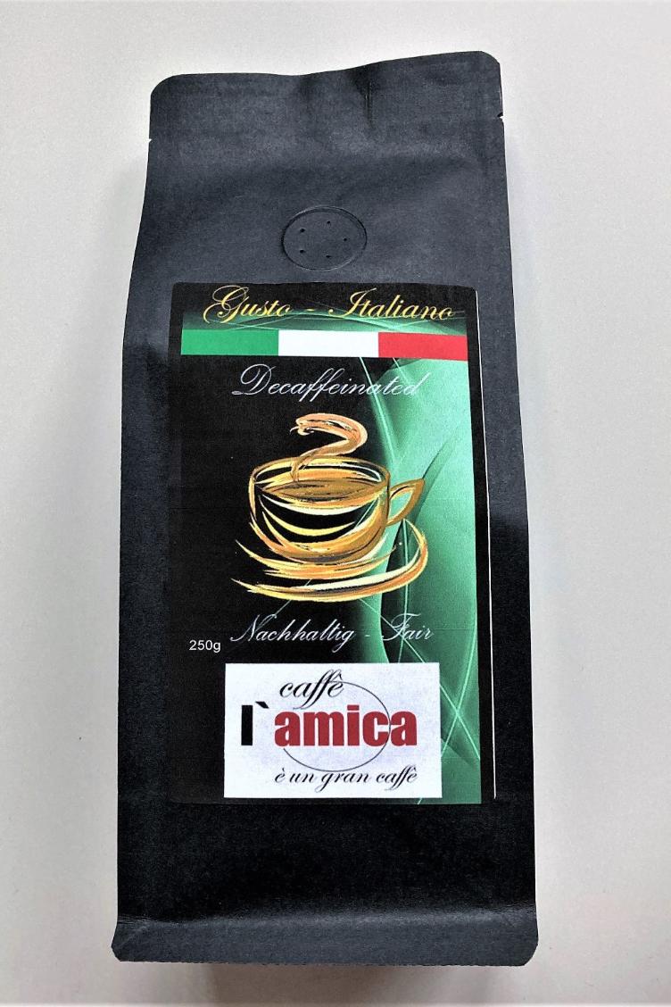 Kaffeebohnen Decoffein 250gr