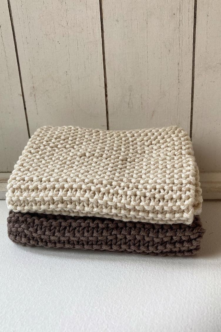Geschirrlappen-Set handgestrickt