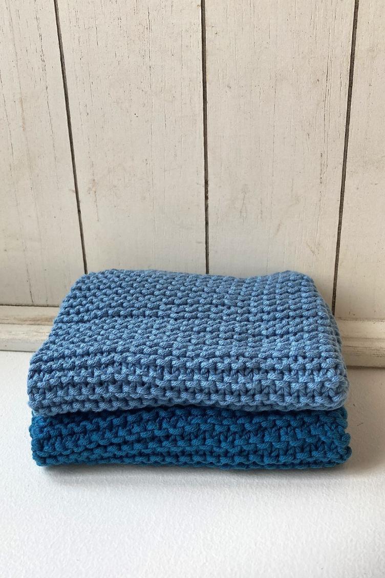 Geschirrlappen-Set handgestrickt