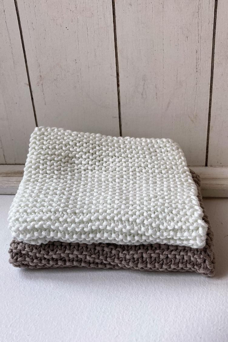 Geschirrlappen-Set handgestrickt